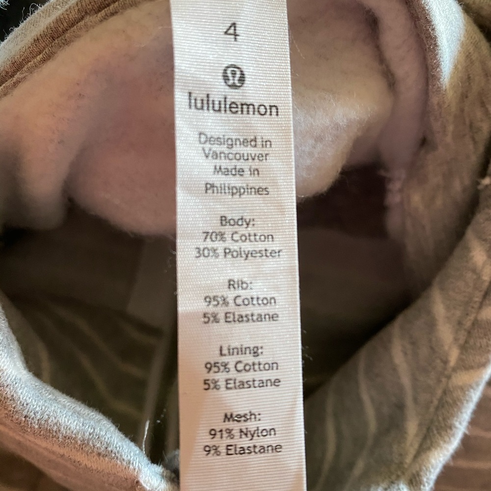 Lululemon zip up